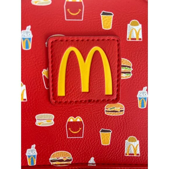 McDonald\'s x Box Lunch Mealtime Favorites Allover Print Red Mini Backpack main image 5